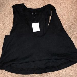 Urban Outfitters black crop tank XS NWT